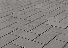 Клинкерная тротуарная брусчатка Schieferschwarz, ABC (200х100х45). Фото �2