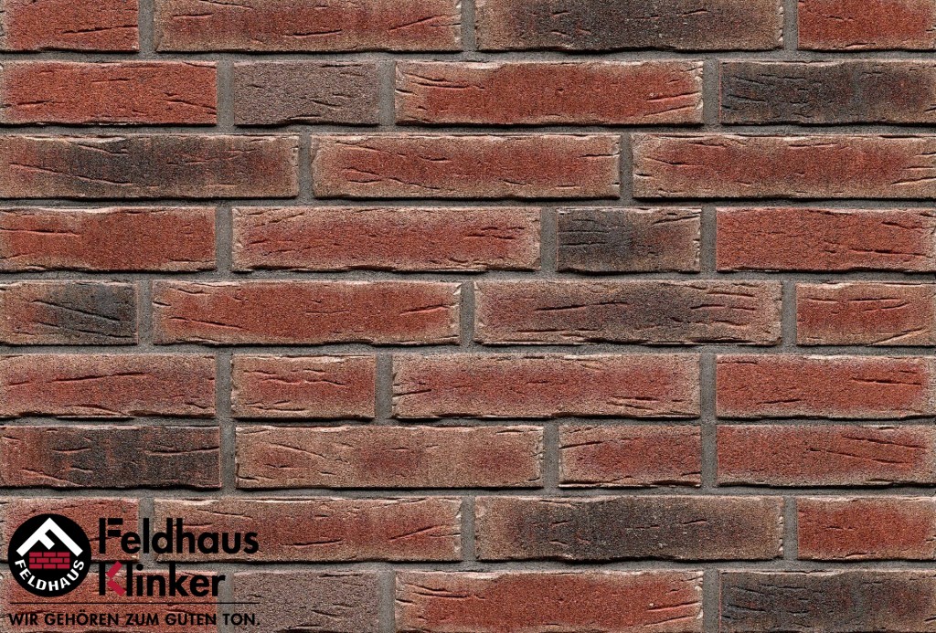 Клинкерная плитка ручной формовки R663DF17 sintra cerasi nelino, Feldhaus Klinker (240х52х17) от €49.750. Фото �2