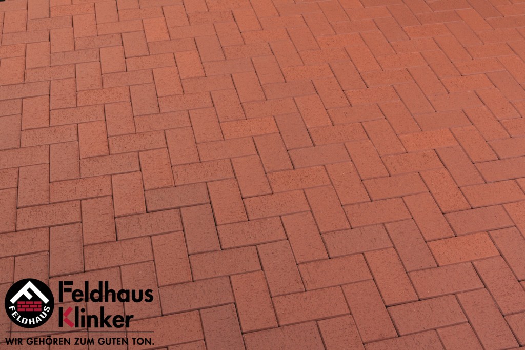 Тротуарная клинкерная брусчатка P402DF gala plano Feldhaus Klinker, 240х118х52