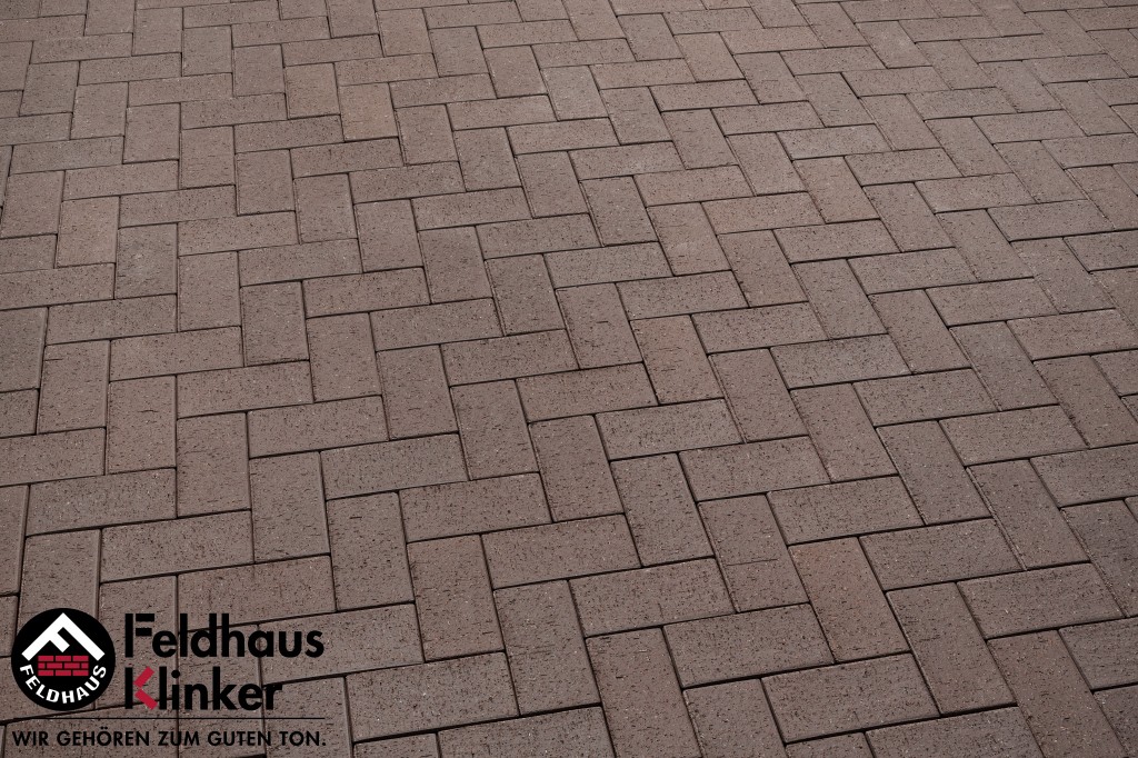 Тротуарный клинкерный кирпич P502DF umbra plano Feldhaus Klinker, 240х118х52