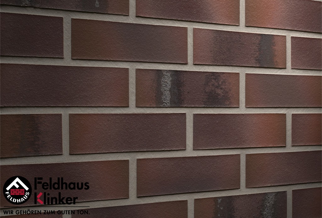 Клинкерный кирпич пустотелый Feldhaus Klinker ручной формовки K561NF (carbona ardor maritimo) 240х71х115 от €2.120. Фото �3