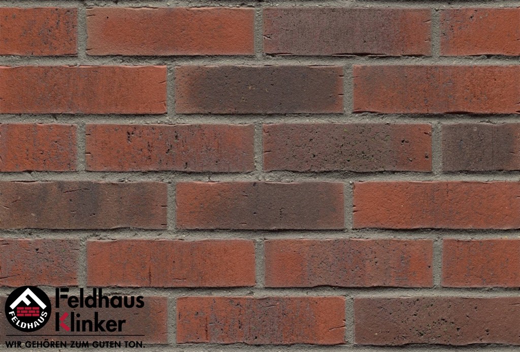 Клинкерная плитка ручной формовки R743NF14 vascu carmesi flores, Feldhaus Klinker (240х71х14) от €47.820. Фото �2