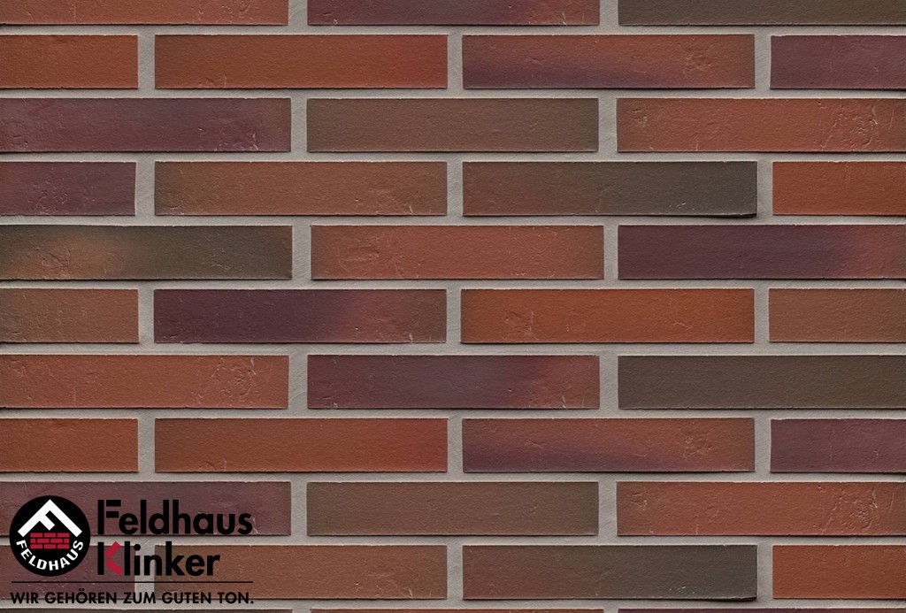 Клинкерная плитка для фасада R714DF14 accudo carmesi bluastro, Feldhaus Klinker (240х52х14) от €46.880. Фото �2