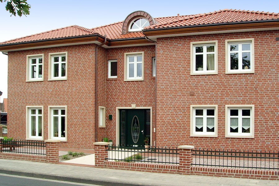 Облицовочный клинкерный кирпич для фасада ручной формовки Roben Wiesmoor hellrot-bunt, 240*115*71 мм от €2.030. Фото �3