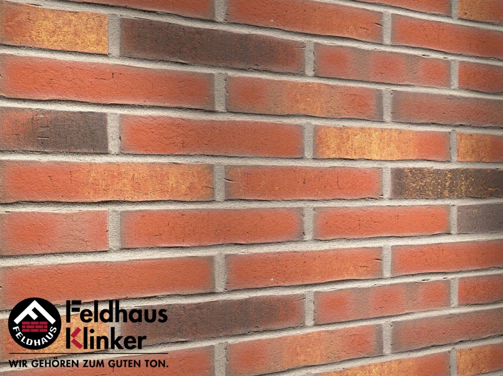 Клинкерная плитка ручной формовки R744DF14 vascu carmesi legoro, Feldhaus Klinker (240х52х14) от 4 587 руб.