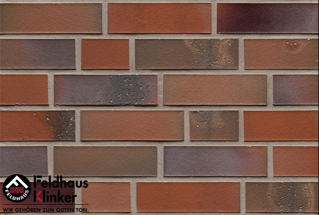 Клинкерная плитка для фасада R580DF14 salina carmesi colori, Feldhaus Klinker (240х52х14) от €52.220. Фото �2