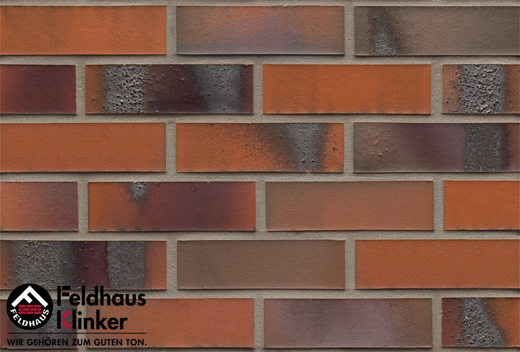 Клинкерная плитка для фасада R562DF14 carbona terreno bluastro, Feldhaus Klinker (240х52х14) от 5 055 руб.. Фото �2