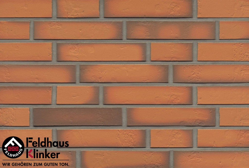 Клинкерная плитка для фасада R718DF14 accudo terracotta vivo, Feldhaus Klinker (240х52х14) от €50.230. Фото �2