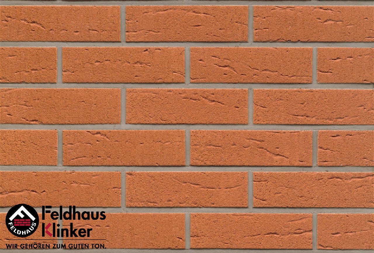 Фасадная клинкерная плитка R227NF14 terracotta rustico, Feldhaus Klinker (240х71х14) от 4 450 руб.. Фото �2