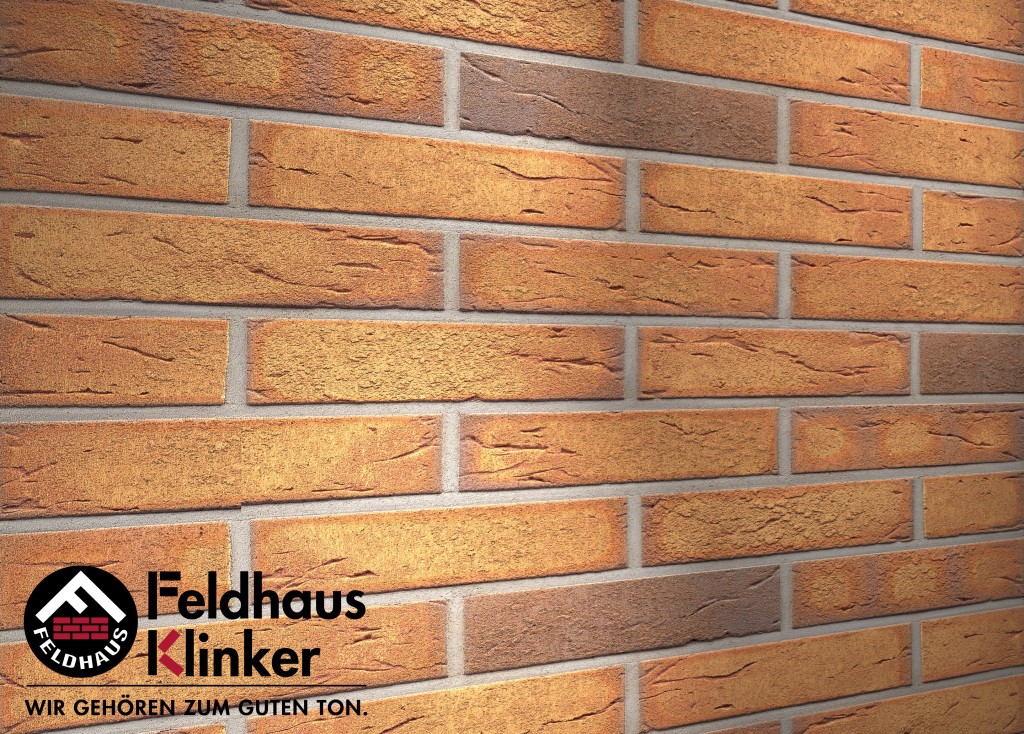 Фасадная клинкерная плитка R268DF9 nolani viva rustico, Feldhaus Klinker (240х52х9) от €36.960