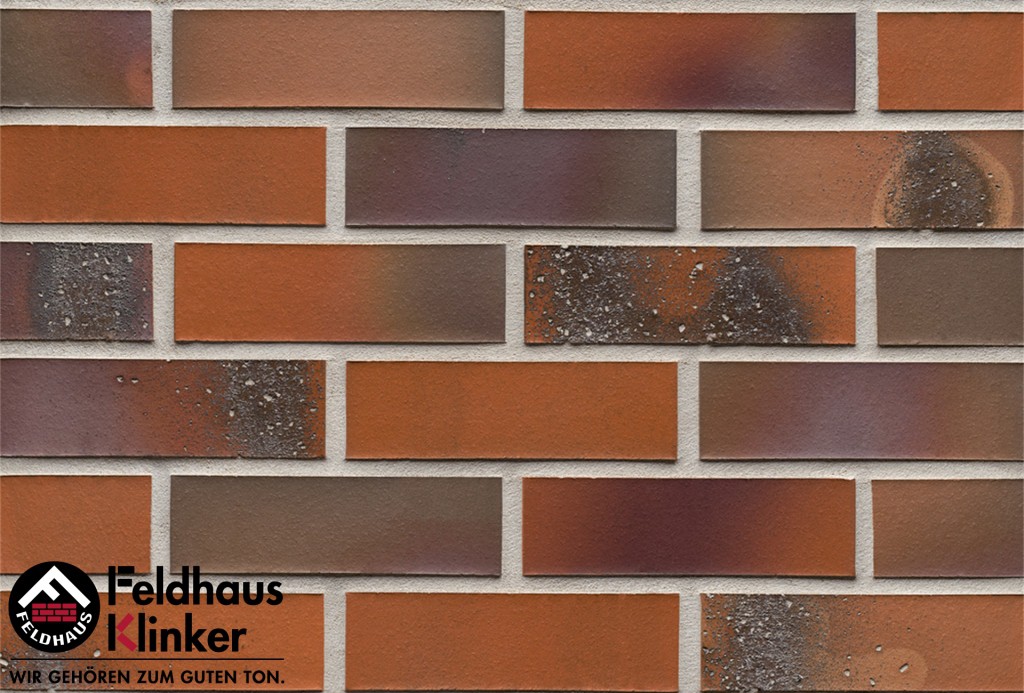 Клинкерная плитка для фасада R582DF14 salina terreno bluastro, Feldhaus Klinker (240х52х14) от €52.220. Фото �2