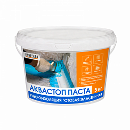 Гидроизоляция готовая эластичная Аквастоп Паста, 5 кг от 2 170 руб.