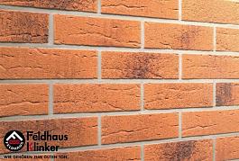 Фасадная клинкерная плитка R228NF14 terracota rustico carbo, Feldhaus Klinker (240х71х14) от 4 450 руб.