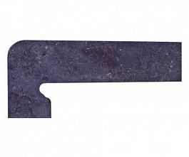Клинкерный плинтус ступени левый Metalica Basalt, Exagres 175x395